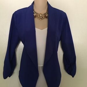 Vibrant Blue Blazer/Cardigan